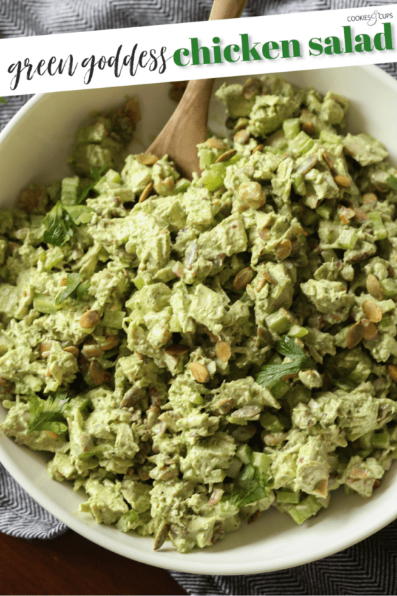 Green Goddess Chicken Salad pinterest image