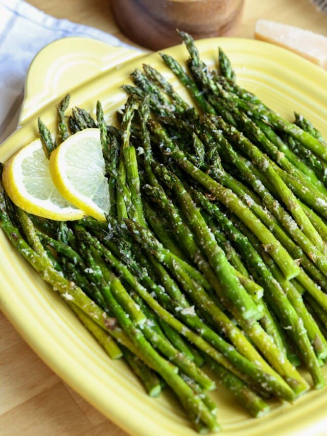 Air Fryer Asparagus - Cookies and Cups