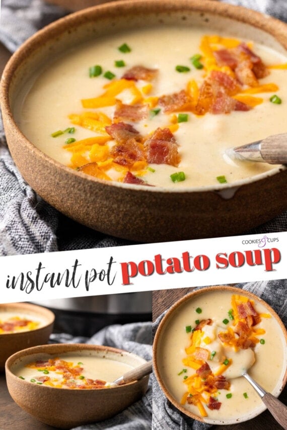 Instant Pot Potato Soup Pinterest Image