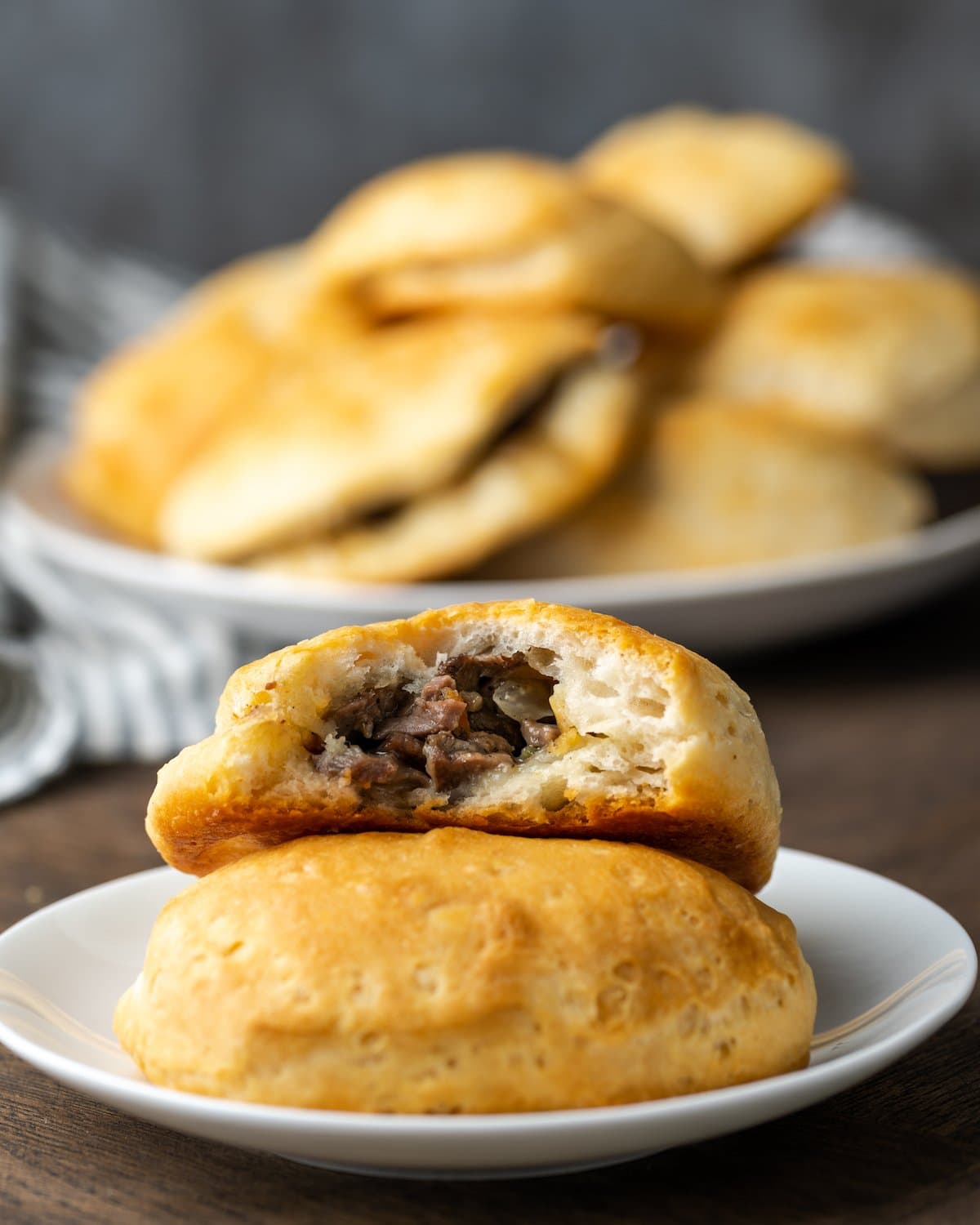 Recipe, Loaded Philly Cheese Steak Biscuit