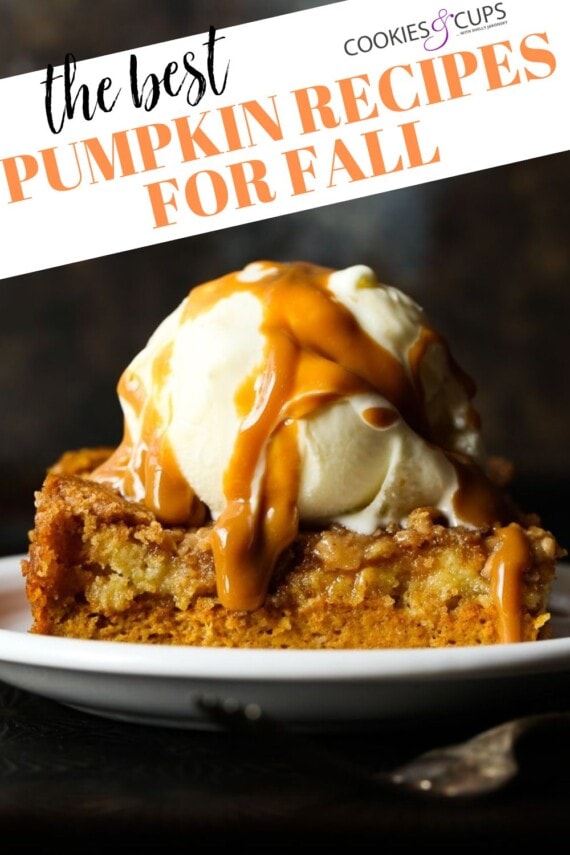 Pinterest title image for The Best Pumpkin Recipes for Fall.