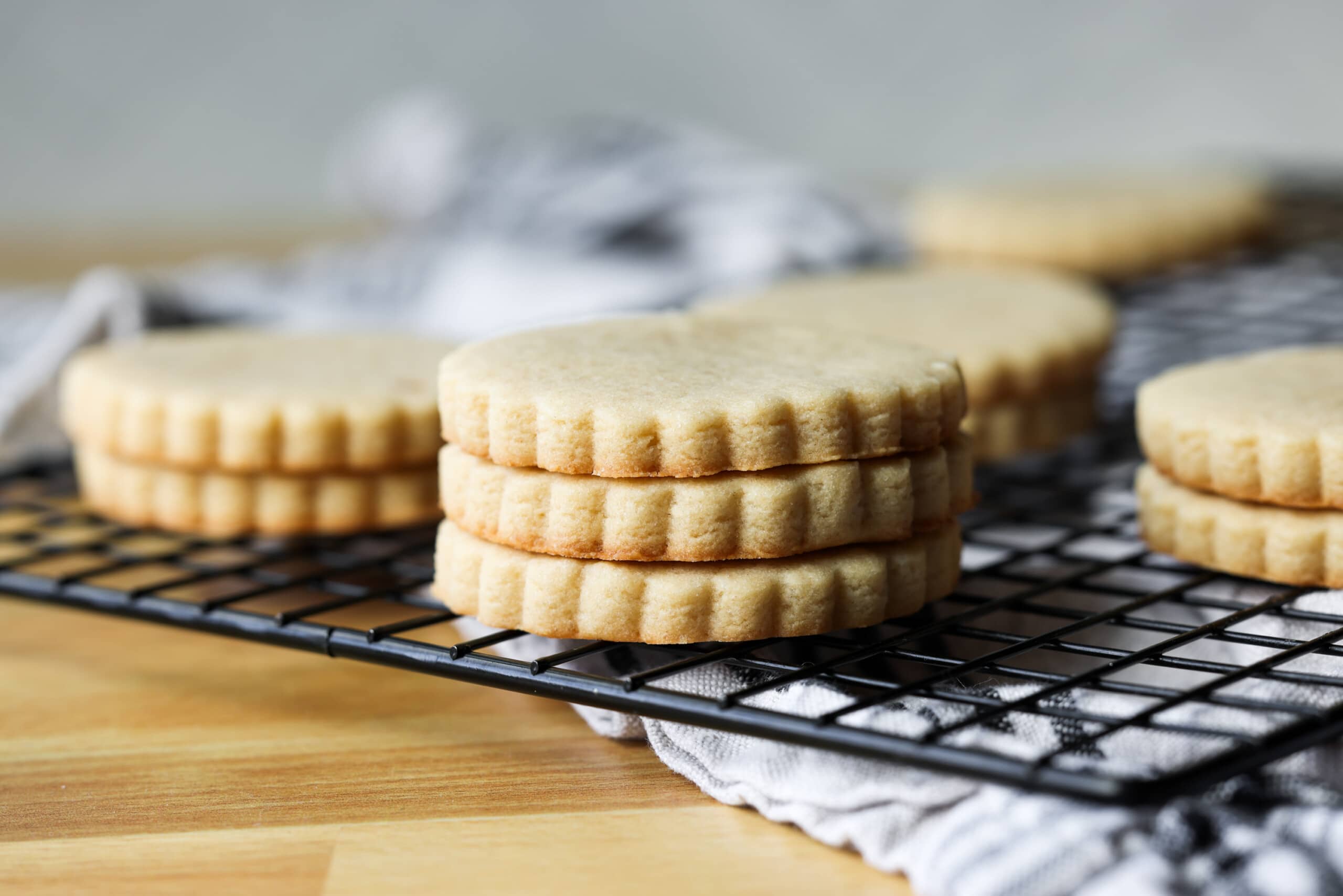 stacked brown sugar cookies