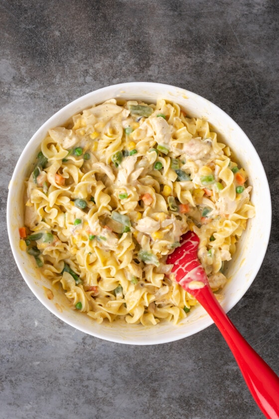 Chicken Noodle Casserole | Cookies and Cups