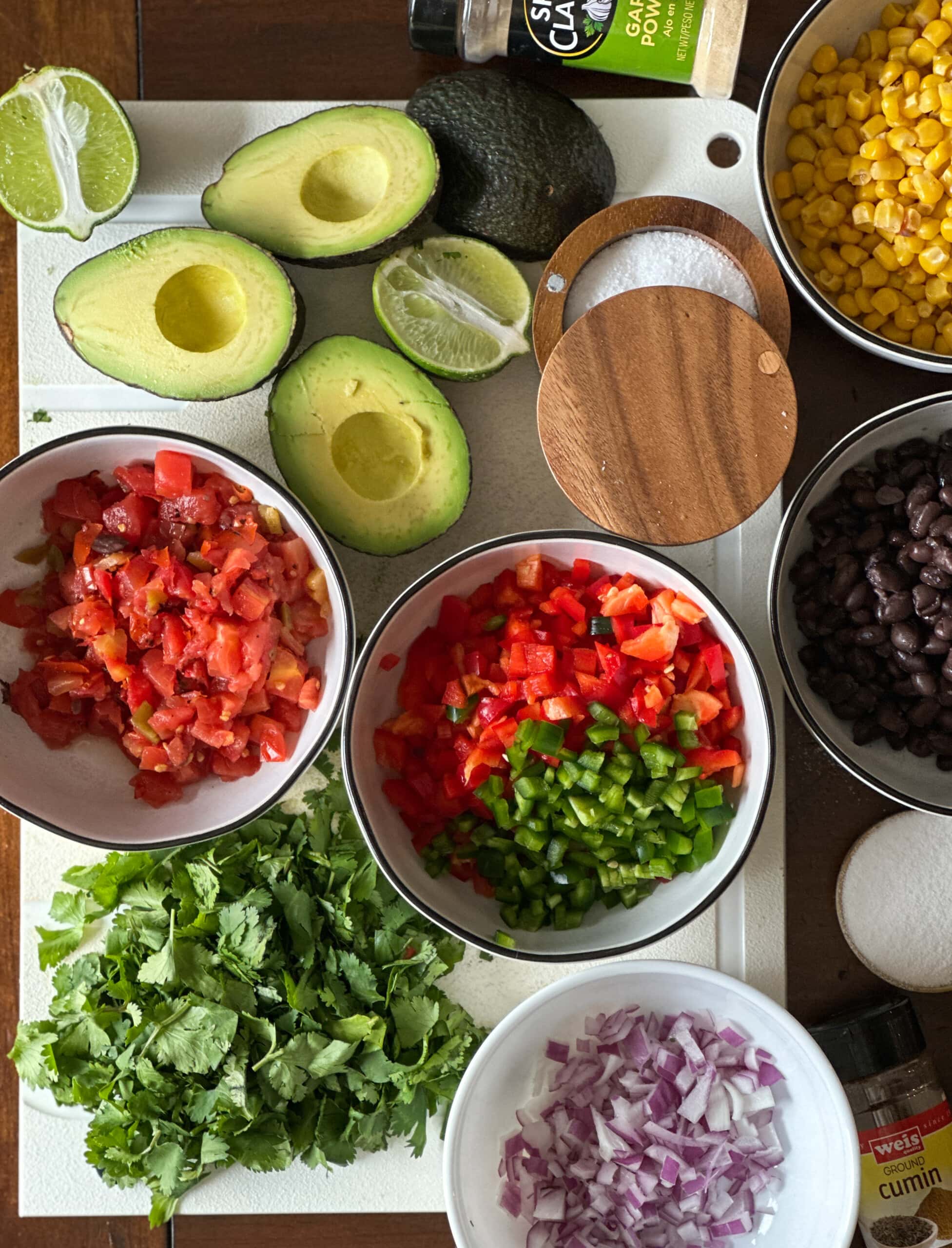 Ingredients for cowboy caviar