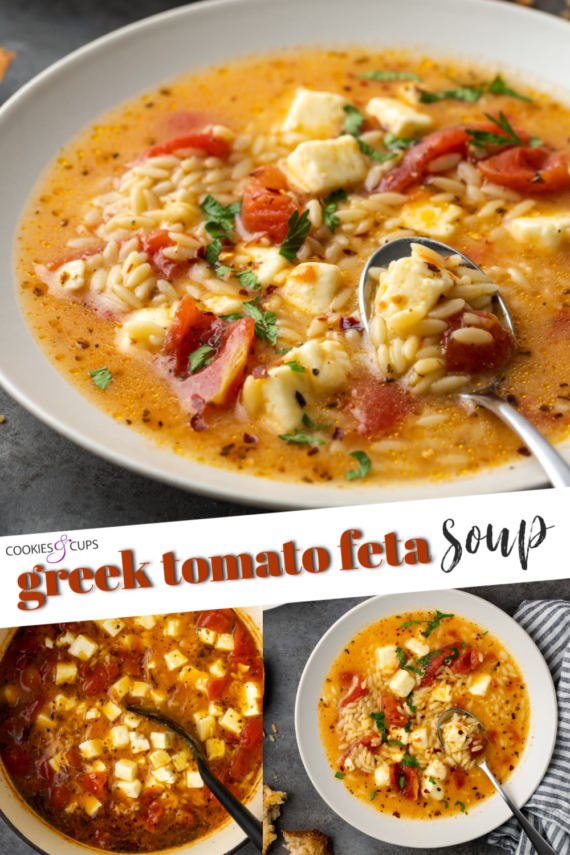 sopa de tomate feta