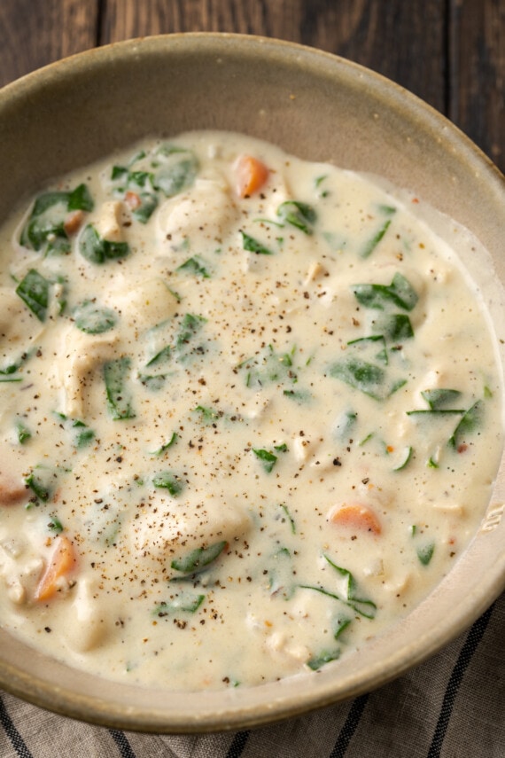 One-Pot Chicken Gnocchi Soup | Cookies and Cups