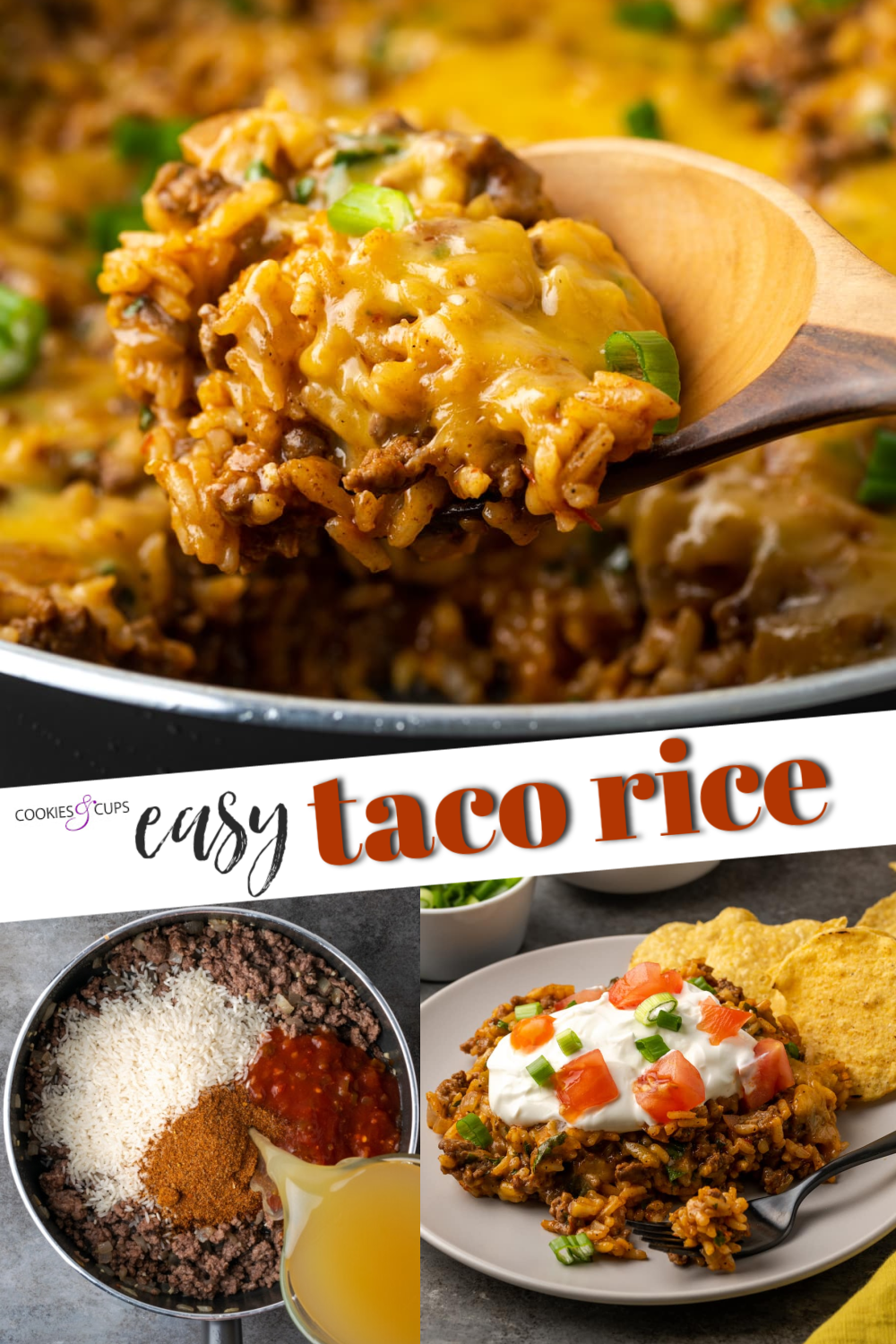 Chicken Taco Rice Skillet - Emily Bites