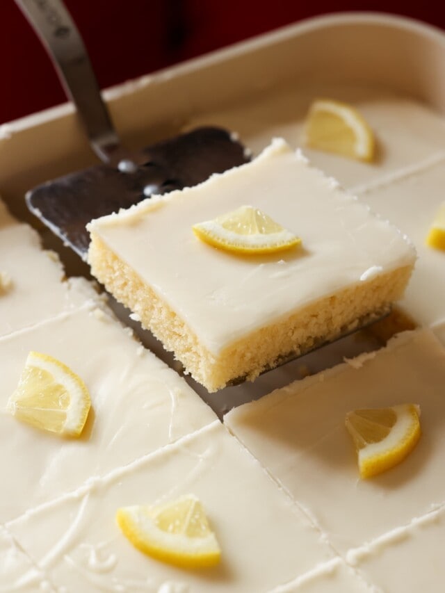 Lemon Sheet Cake Cookies and Cups