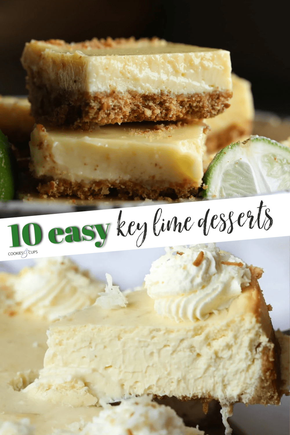 Pinterest image for 10 Key Lime Desserts