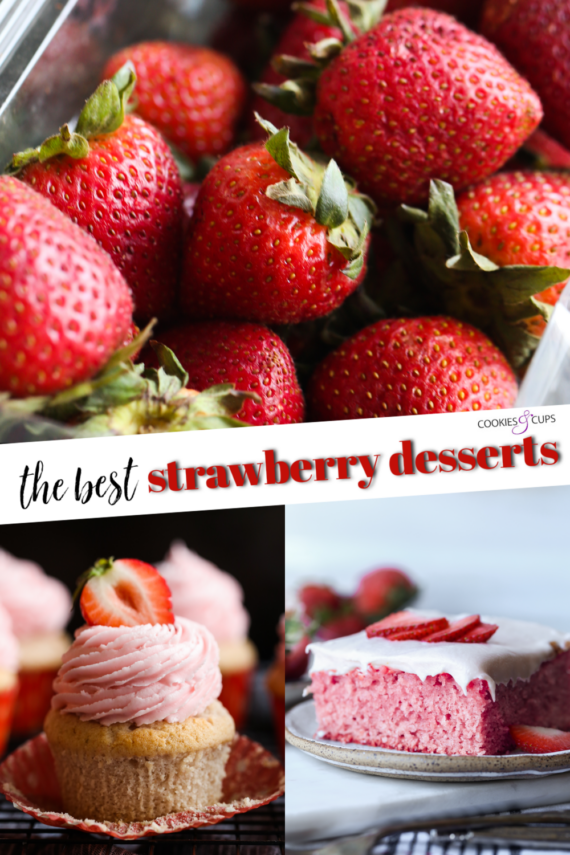 Strawberry dessert pinterest image