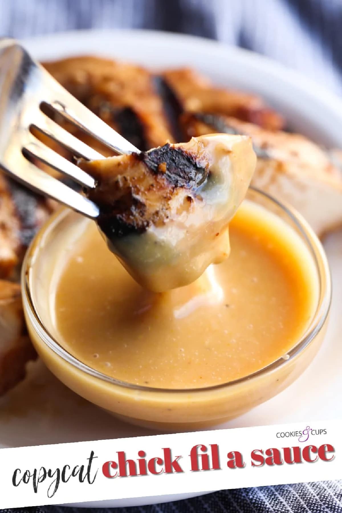 Chicken Dipping Sauce (Copycat Chick-Fil-A Sauce Recipe) Pinterest Image with text