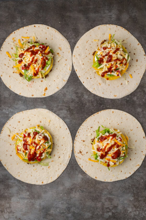 Homemade Crunch Wraps | Cookies and Cups