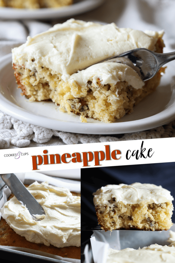 Pineapple Sheet Cake Pinterest Collage
