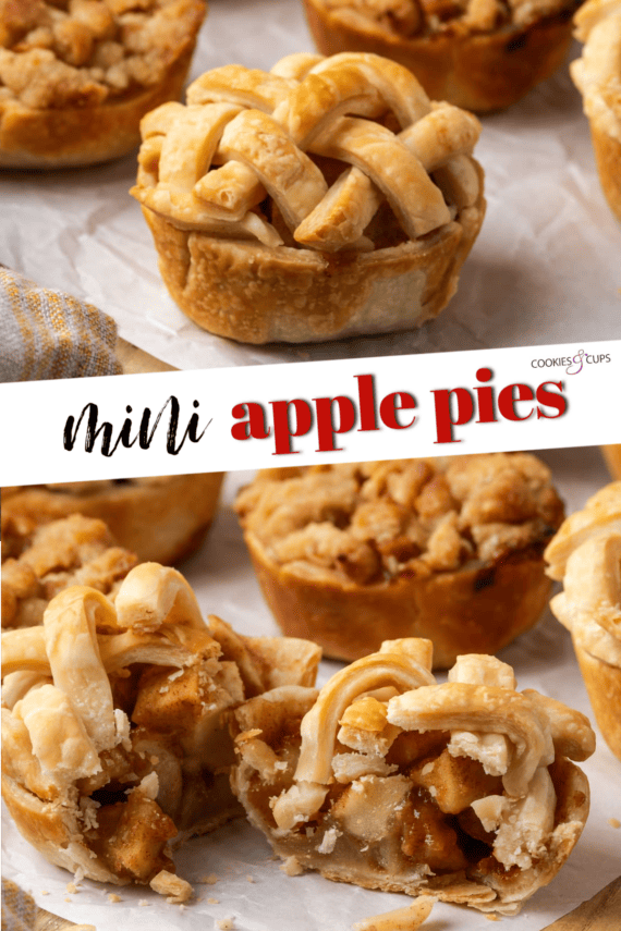 Mini Apple Pies Pinterest Image Collage