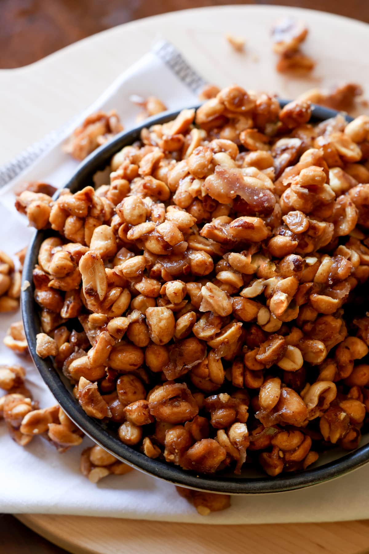 Candied Peanuts in a bowl