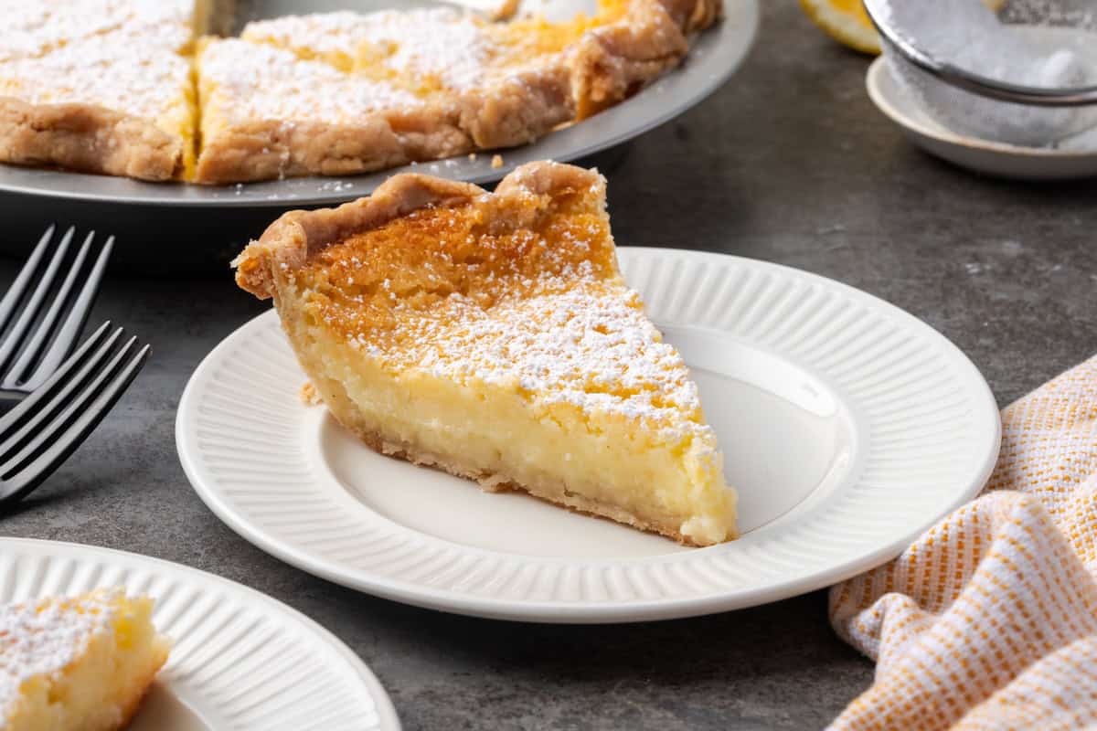 Buttermilk Pie [cookiesandcups.com]