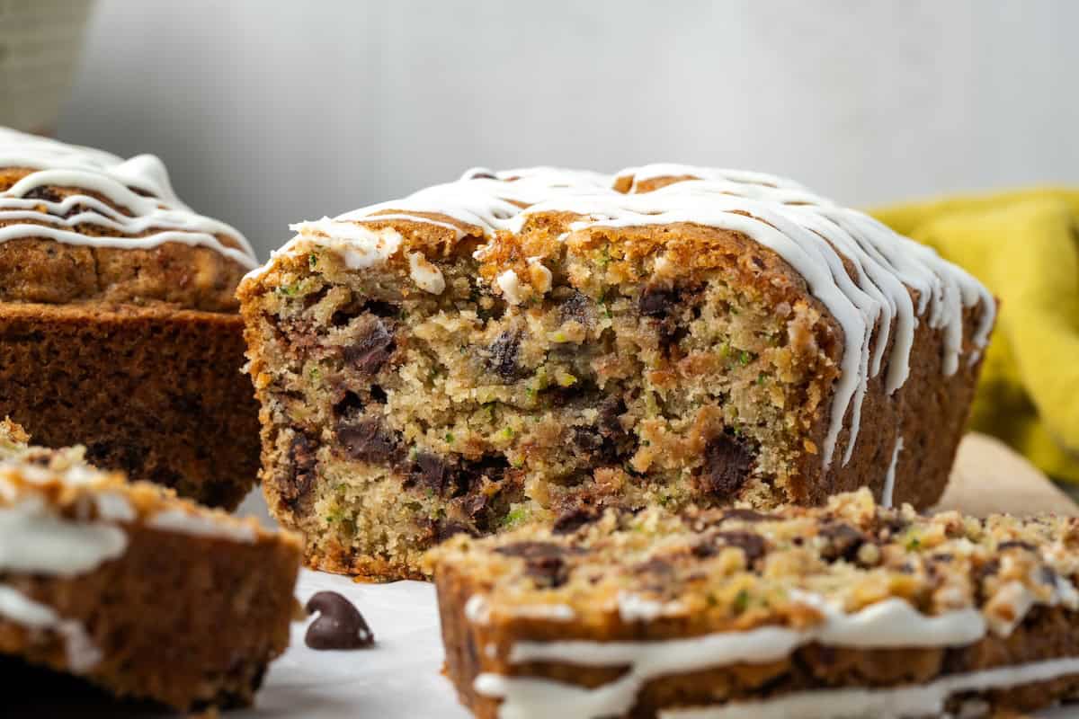 Chocolate Chip Zucchini Bread | Cookies & Cups