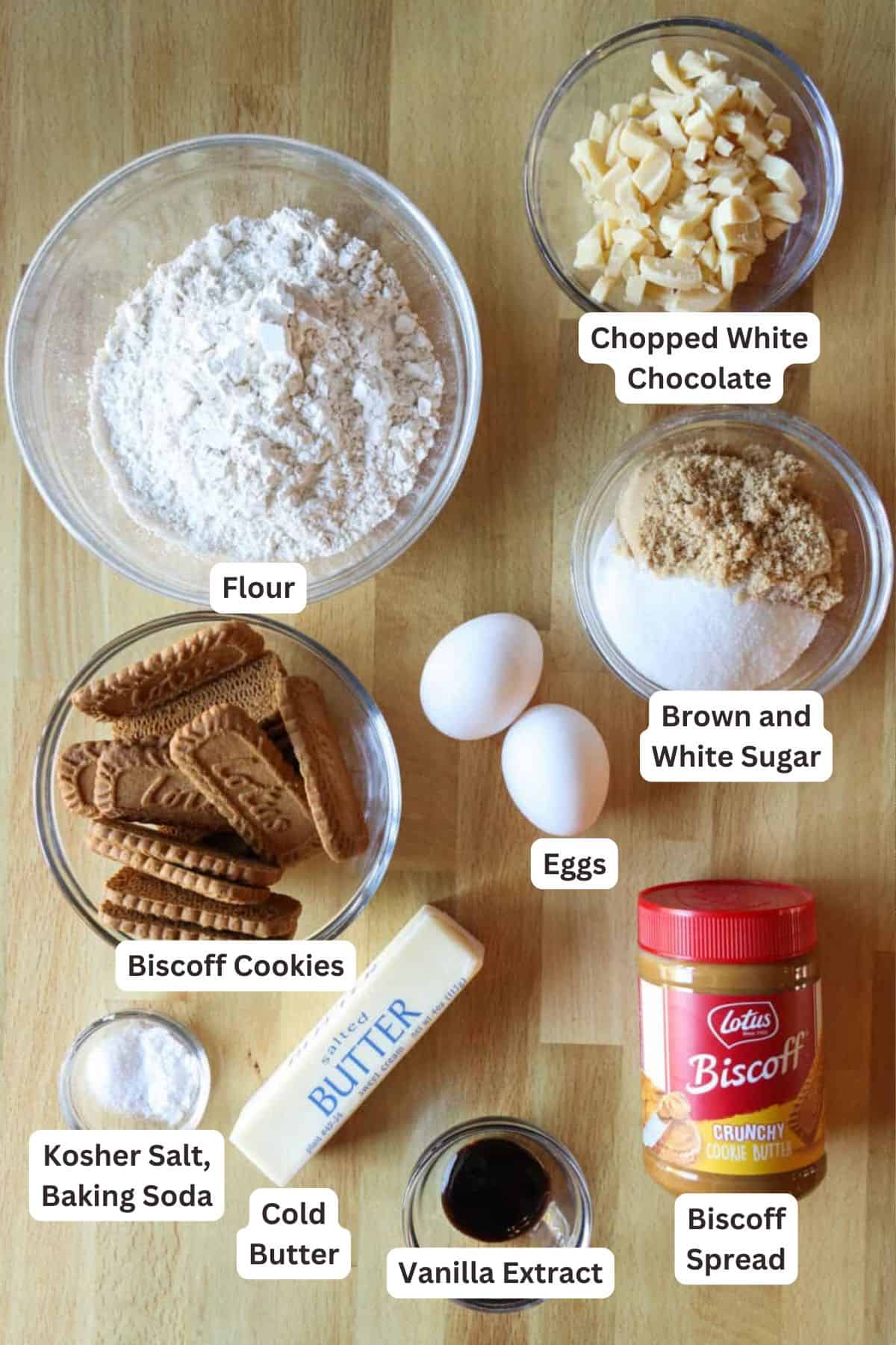 These absolutely delicious Stuffed Biscoff (Cookie Butter) Cookies are easy to make and are certain to impress. Filled and swirled with gooey Biscoff spread! Ingredients for Gooey Stuffed Biscoff Cookies.