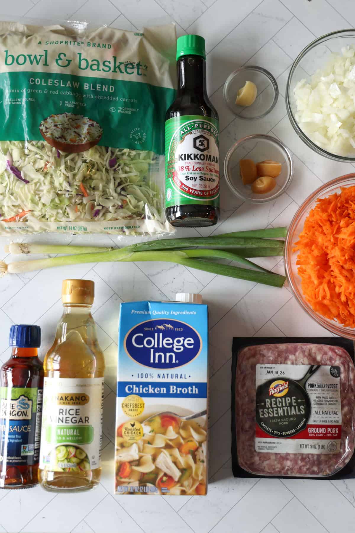 This easy egg roll soup has all the Asian-inspired flavors you love, with juicy ground pork simmered with tender cabbage, sesame, and ginger. Egg roll soup ingredients.