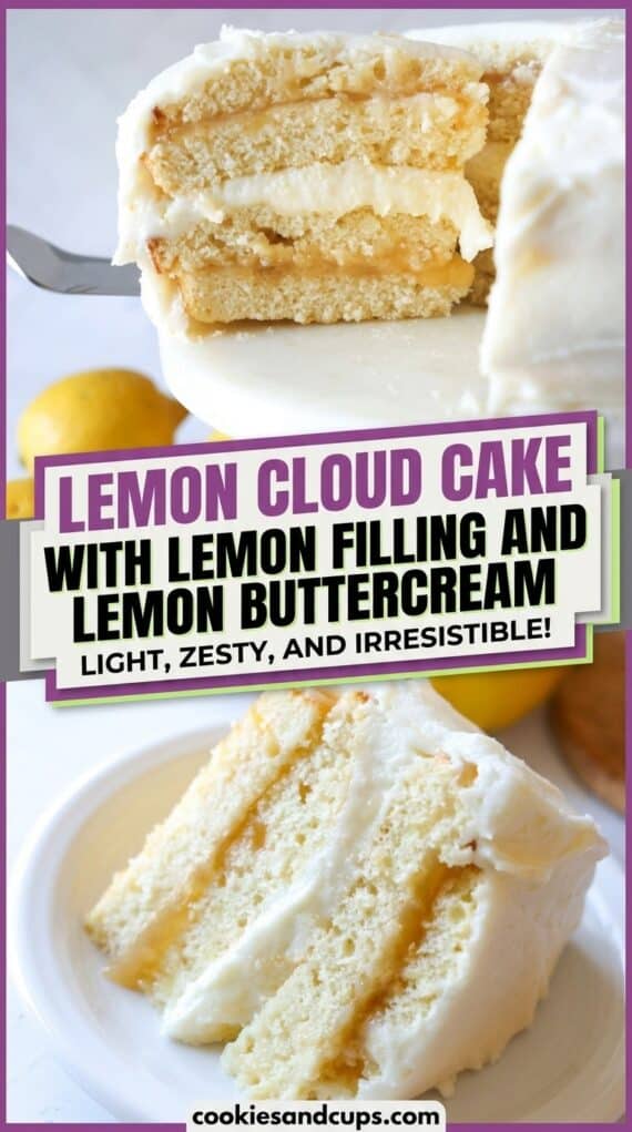 Lemon Cloud Cake Pinterest Image