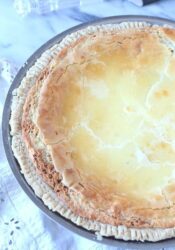 Bayou Brownie Pie...This pie is CRAZY good! Its a buttery blondie-brownie filling with an ooey gooey cream cheese topping!