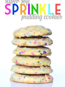 Super Soft Sprinkle Pudding Cookies