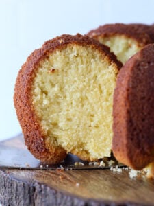 This Easy Pound Cake Recipe is buttery and dense.